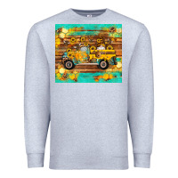 Heather Grey western bee gnomes truck honeycomb  leopard turquoise wooden serape Premium Sweatshirt - Artiststas