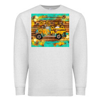 Oatmeal Heather western bee gnomes truck honeycomb  leopard turquoise wooden serape Premium Sweatshirt - Artiststas
