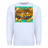 White western bee gnomes truck honeycomb  leopard turquoise wooden serape Premium Sweatshirt - Artiststas