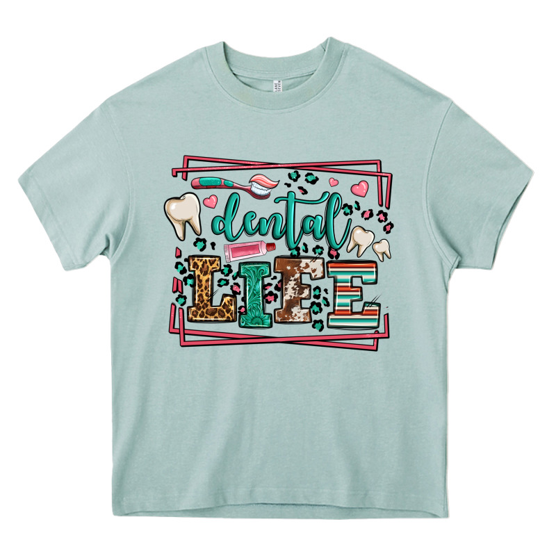 Dental Life Leopard Frame Heavy Core Tee by LillyAllenDesigns | Teevron