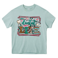 Arona Dental life leopard frame Heavy Core Tee - LillyAllenDesigns