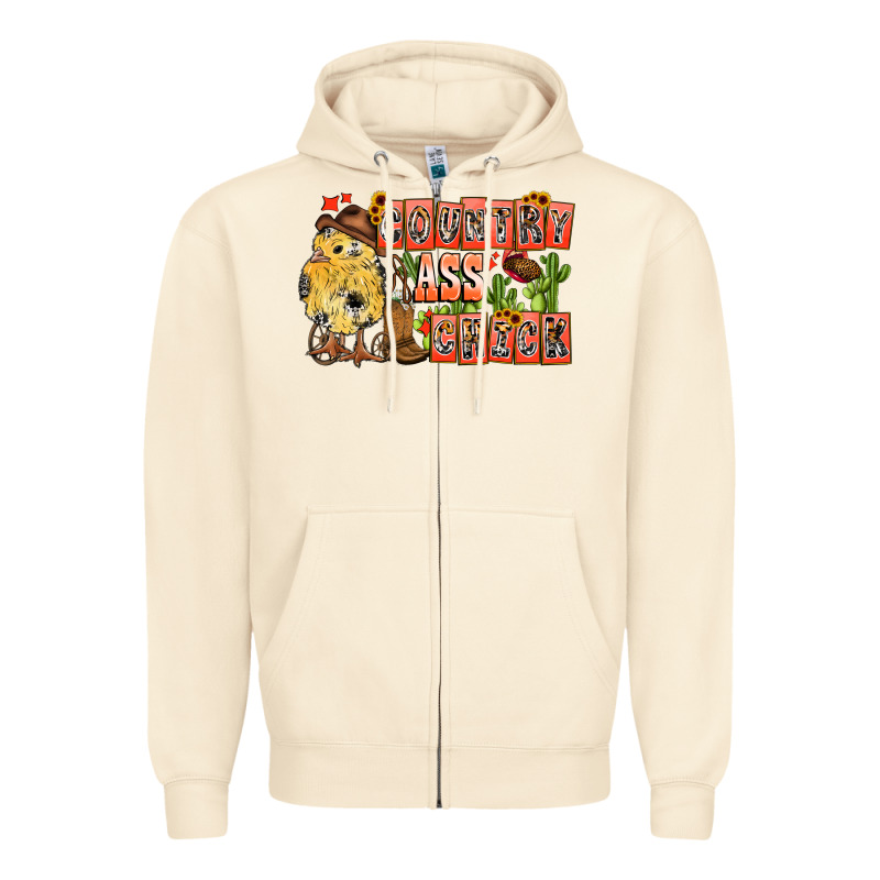 Country Ass Chick Zipper Hoodie by CowhideDigitalArt | Teevron