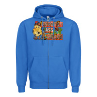 True Royal Country Ass Chick Zipper Hoodie - CowhideDigitalArt