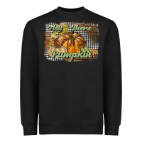 Black hey there pumpkin Heavyweight Sweatshirt - BundleAndBundleShop