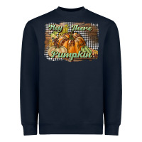 Navy hey there pumpkin Heavyweight Sweatshirt - BundleAndBundleShop