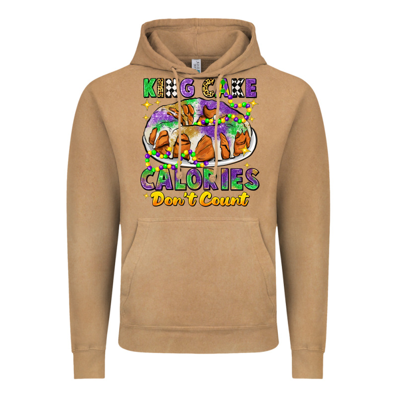 King Cake Calories Dont Count Mardi Gras Vintage Hoodie by CowGirlArtShop | Teevron