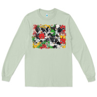 Matcha Autism background Long Sleeve Tee - CowGirlArtShop
