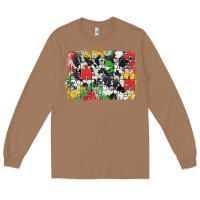 Toasted Coconut Autism background Long Sleeve Tee - CowGirlArtShop