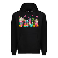 Black summer coffee cups Premium Hoodie - Jasminsmagicworld