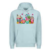 Blue Mist summer coffee cups Premium Hoodie - Jasminsmagicworld