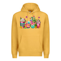 Mustard summer coffee cups Premium Hoodie - Jasminsmagicworld