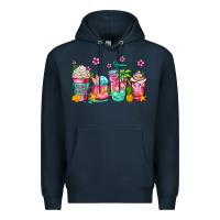 Navy summer coffee cups Premium Hoodie - Jasminsmagicworld