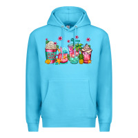 Ocean Blue summer coffee cups Premium Hoodie - Jasminsmagicworld