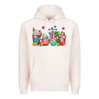 Pale Pink summer coffee cups Premium Hoodie - Jasminsmagicworld