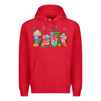 Red summer coffee cups Premium Hoodie - Jasminsmagicworld