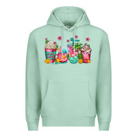 Seafoam summer coffee cups Premium Hoodie - Jasminsmagicworld