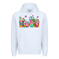 White summer coffee cups Premium Hoodie - Jasminsmagicworld