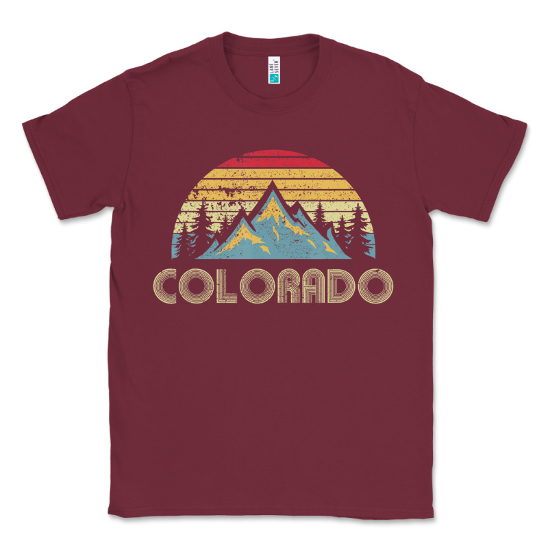 Colorado Retro Vintage Mountains Nature Hiking Classic Tee by minhPixels | Teevron