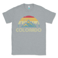 Heather Grey Colorado Retro Vintage Mountains Nature Hiking Classic Tee - minhPixels