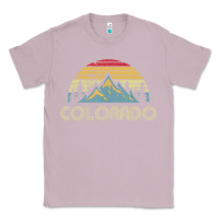 Lilac Colorado Retro Vintage Mountains Nature Hiking Classic Tee - minhPixels
