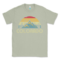 Matcha Colorado Retro Vintage Mountains Nature Hiking Classic Tee - minhPixels