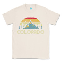 Natural Colorado Retro Vintage Mountains Nature Hiking Classic Tee - minhPixels