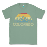 Sage Colorado Retro Vintage Mountains Nature Hiking Classic Tee - minhPixels
