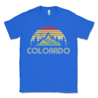 True Royal Colorado Retro Vintage Mountains Nature Hiking Classic Tee - minhPixels