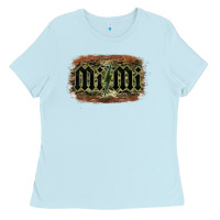 Baby Blue Camouflage Patterned Mimi Tried Ladies Tee - Bettercallsaul