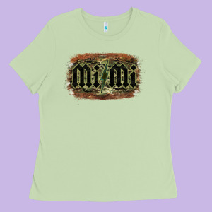 Camouflage Patterned Mimi Tried Ladies Tee Designed By Bettercallsaul