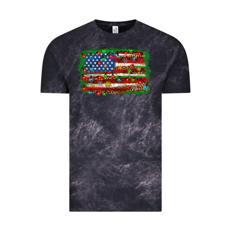Christmas American Flag 4th Of July Vintage Tee by HowdyJamesFarm | Teevron