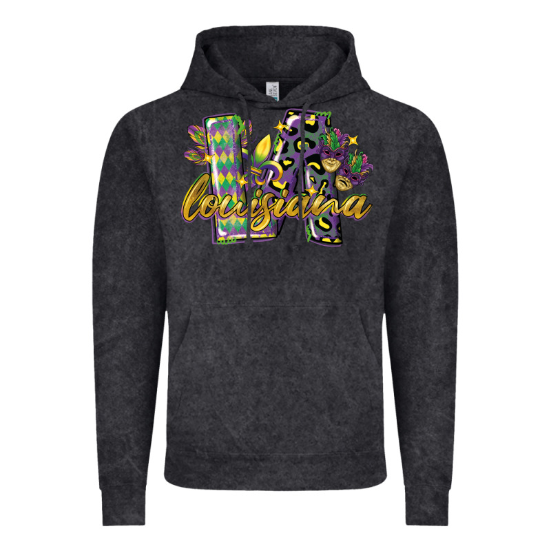 Louisiana Leopard Mardi Gras 12 Inches 300 Dpi Vintage Hoodie by CowGirlArtShop | Teevron