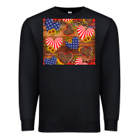 Black america heart Premium Sweatshirt - Artiststas