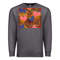 Charcoal Heather america heart Premium Sweatshirt - Artiststas