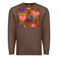 Chestnut america heart Premium Sweatshirt - Artiststas