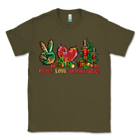 Army Green Peace love Nutcrackers Classic Tee - NancyCooperArtShop