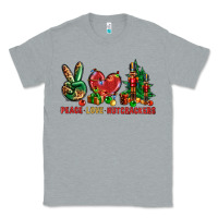 Heather Grey Peace love Nutcrackers Classic Tee - NancyCooperArtShop