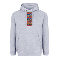 Heather Grey usa flag and cross penwraps Heavyweight Hoodie - Artiststas