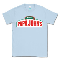 Dusty Blue product pizza papa jhons Classic Tee - minhPixels