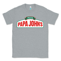 Heather Grey product pizza papa jhons Classic Tee - minhPixels