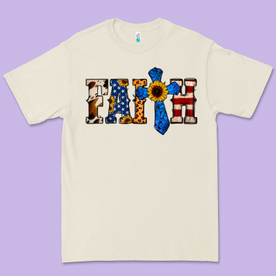 Faith  Th Of July Cross Premium Tee Designed By Jasminsmagicworld