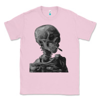 Bubblegum Pink Vincent Van Gogh Skull of a SkeletonVintage Halloween Skull Classic Tee - minhPixels