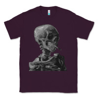 Plum Vincent Van Gogh Skull of a SkeletonVintage Halloween Skull Classic Tee - minhPixels