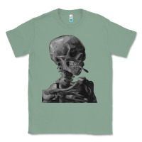 Sage Vincent Van Gogh Skull of a SkeletonVintage Halloween Skull Classic Tee - minhPixels