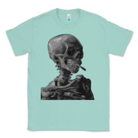 Seafoam Vincent Van Gogh Skull of a SkeletonVintage Halloween Skull Classic Tee - minhPixels