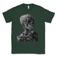 Sports Green Vincent Van Gogh Skull of a SkeletonVintage Halloween Skull Classic Tee - minhPixels