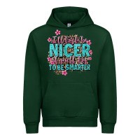 Forest Green i'll try to be nicer if you'll try ti be smarter Urban Hoodie - AdoDesignShop