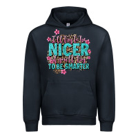 Navy i'll try to be nicer if you'll try ti be smarter Urban Hoodie - AdoDesignShop