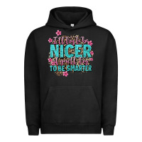 Pigment Black i'll try to be nicer if you'll try ti be smarter Urban Hoodie - AdoDesignShop