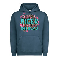 Pigment Midnight Navy i'll try to be nicer if you'll try ti be smarter Urban Hoodie - AdoDesignShop